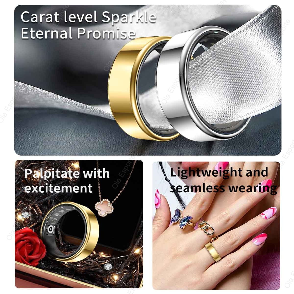 Titanium Alloy Smart Ring, Hea - Smart Ring Health 评论和价格